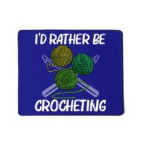 Funny Crocheting Art Crochet Handicraft Lovers Gift Mousepad