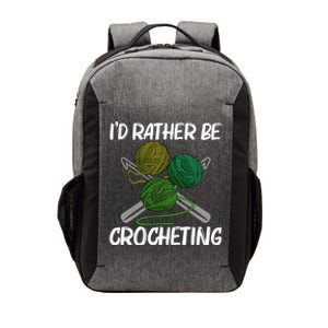 Funny Crocheting Art Crochet Handicraft Lovers Gift Vector Backpack