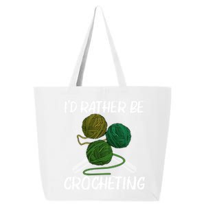 Funny Crocheting Art Crochet Handicraft Lovers Gift 25L Jumbo Tote