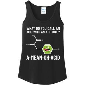 Funny Chemist Amino Acid Pun Ameanohacid Chemistry Ladies Essential Tank