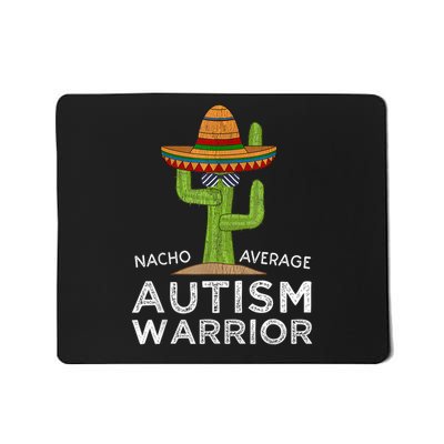 Fun Cute Autistic Support  Funny Autism Warrior Awareness Mousepad