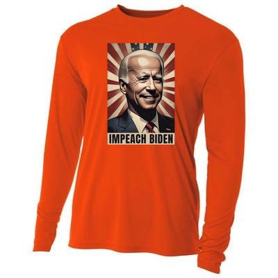 Funny Conservative Anti Joe Biden Cooling Performance Long Sleeve Crew