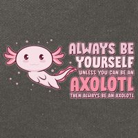 Funny Cute Always Be An Axolotl Cotton Canvas Backpack