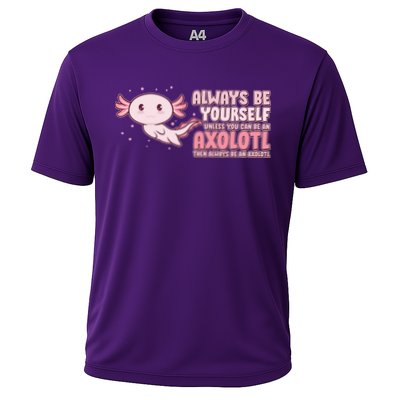 Funny Cute Always Be An Axolotl Performance Shirt