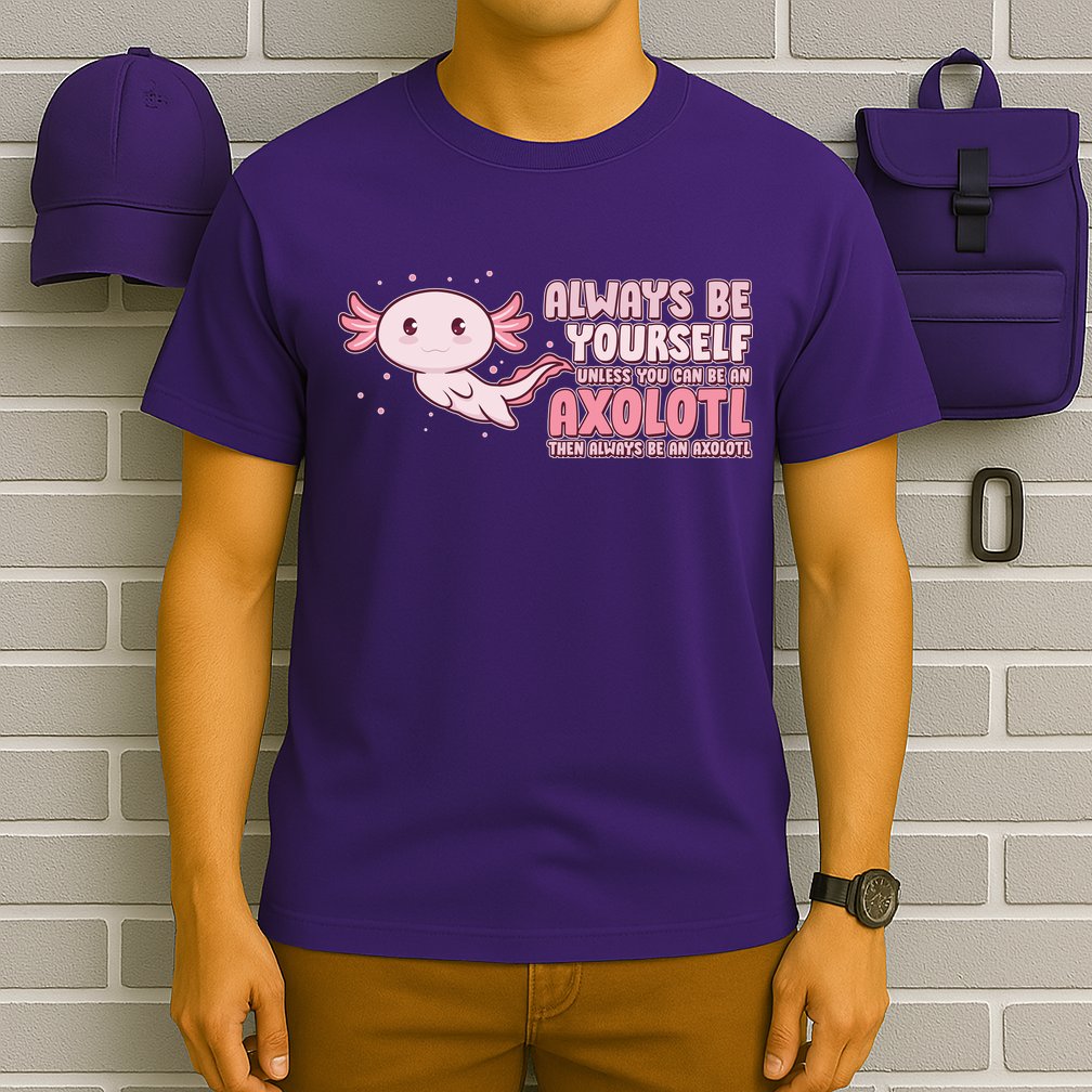 Funny Cute Always Be An Axolotl T-Shirt