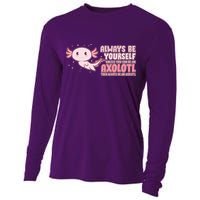 Funny Cute Always Be An Axolotl Cooling Performance Long Sleeve Crew
