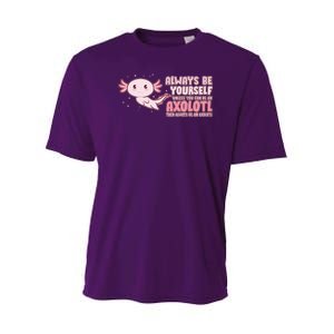 Funny Cute Always Be An Axolotl Youth Performance Sprint T-Shirt