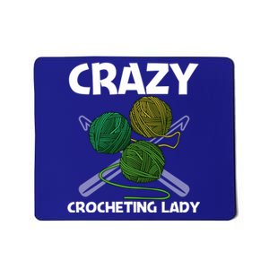 Funny Crocheting Art Mom Crochet Handicraft Lovers Gift Mousepad