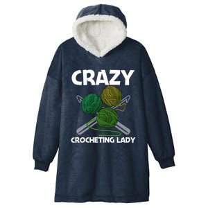 Funny Crocheting Art Mom Crochet Handicraft Lovers Gift Hooded Wearable Blanket