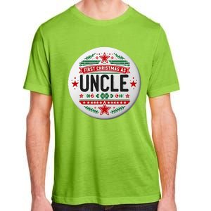 First Christmas As Uncle New Baby Xmas Matching Family Adult ChromaSoft Performance T-Shirt