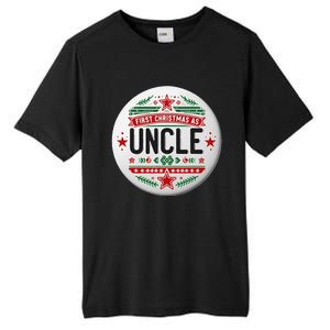 First Christmas As Uncle New Baby Xmas Matching Family Tall Fusion ChromaSoft Performance T-Shirt