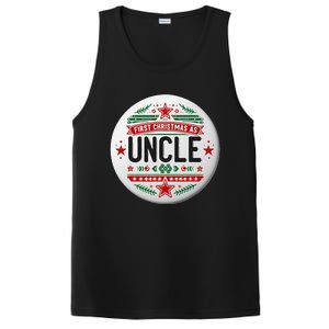 First Christmas As Uncle New Baby Xmas Matching Family PosiCharge Competitor Tank