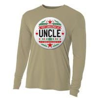 First Christmas As Uncle New Baby Xmas Matching Family Cooling Performance Long Sleeve Crew