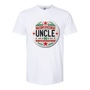 First Christmas As Uncle New Baby Xmas Matching Family Softstyle CVC T-Shirt