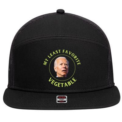 Funny Conservative Anti Biden 7 Panel Mesh Trucker Snapback Hat