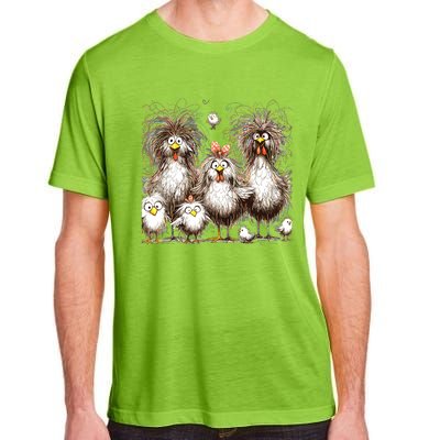 Funny Chicken Art Eagerlys Colorful Adult ChromaSoft Performance T-Shirt