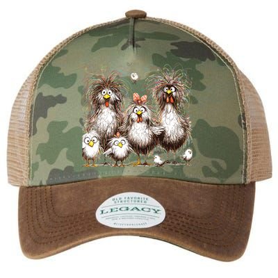 Funny Chicken Art Eagerlys Colorful Legacy Tie Dye Trucker Hat