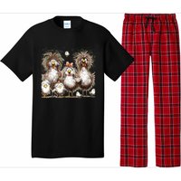 Funny Chicken Art Eagerlys Colorful Pajama Set