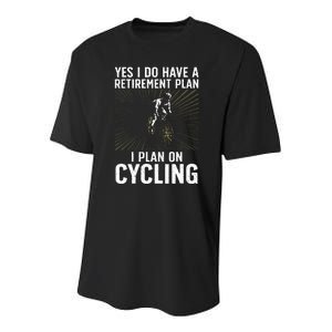 Funny Cycling Art For Men Women Bicyclist Bike Racing Biker Youth Performance Sprint T-Shirt