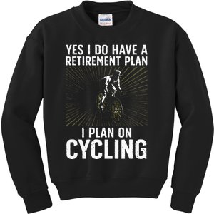 Funny Cycling Art For Men Women Bicyclist Bike Racing Biker Kids Sweatshirt