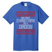 First Christmas As A Daddy Fatherhood Holiday Gift Tall T-Shirt