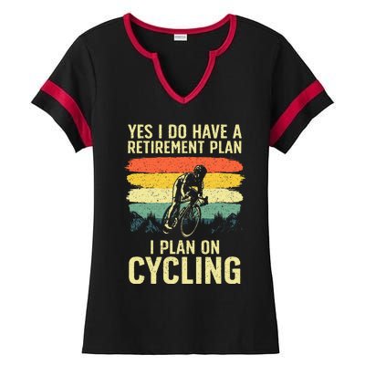 Funny Cycling Art For Men Women Bicyclist Bike Racing Biker Ladies Halftime Notch Neck Tee