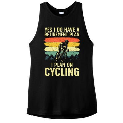 Funny Cycling Art For Men Women Bicyclist Bike Racing Biker Ladies PosiCharge Tri-Blend Wicking Tank