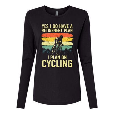 Funny Cycling Art For Men Women Bicyclist Bike Racing Biker Womens Cotton Relaxed Long Sleeve T-Shirt