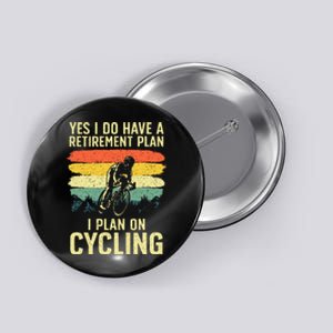 Funny Cycling Art For Men Women Bicyclist Bike Racing Biker Button