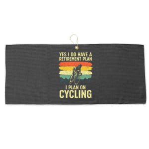 Funny Cycling Art For Men Women Bicyclist Bike Racing Biker Large Microfiber Waffle Golf Towel