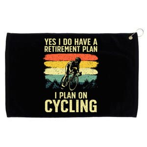 Funny Cycling Art For Men Women Bicyclist Bike Racing Biker Grommeted Golf Towel