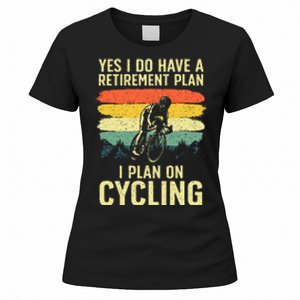 Funny Cycling Art For Men Women Bicyclist Bike Racing Biker Women's T-Shirt