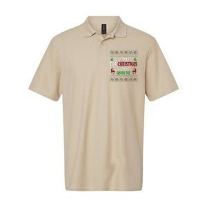 Funny Christmas All I Want Is My Gross Pay Funny Holiday Softstyle Adult Sport Polo