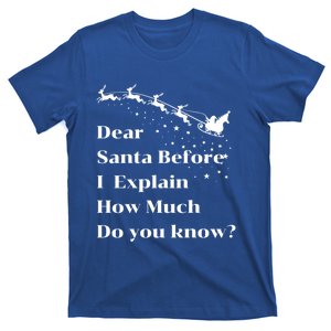 Funny Christmas Adults Dear Santa I Can Explain Meaningful Gift T-Shirt