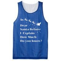 Funny Christmas Adults Dear Santa I Can Explain Meaningful Gift Mesh Reversible Basketball Jersey Tank