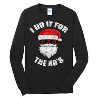 Funny Christmas Adult Naughty Dirty Pajama, Ho Pj,  Wo Tall Long Sleeve T-Shirt