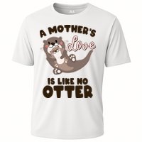Funny Cute A Mother's Love Is Like No Otter Mama Otter And Baby Cooling Performance Crew T-Shirt