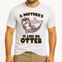 Funny Cute A Mother's Love Is Like No Otter Mama Otter And Baby Cooling Performance Crew T-Shirt
