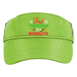 First Christmas As A Mamacita Group Matching Mamacita Xmas Gift Adult Drive Performance Visor