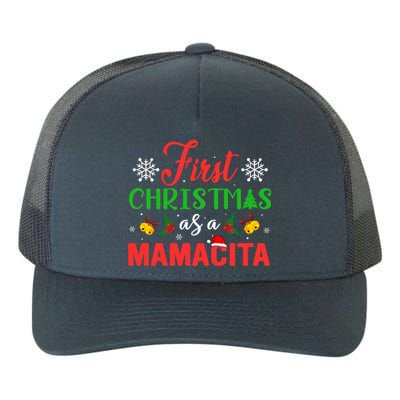 First Christmas As A Mamacita Group Matching Mamacita Xmas Gift Yupoong Adult 5-Panel Trucker Hat