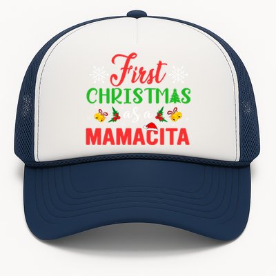 First Christmas As A Mamacita Group Matching Mamacita Xmas Gift Trucker Hat