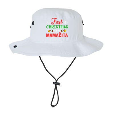 First Christmas As A Mamacita Group Matching Mamacita Xmas Gift Legacy Cool Fit Booney Bucket Hat