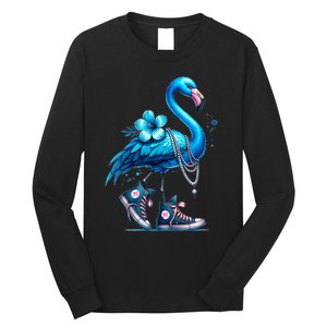 Flamingo Chucks And Pearls Comma La Kamala 2024 Long Sleeve Shirt