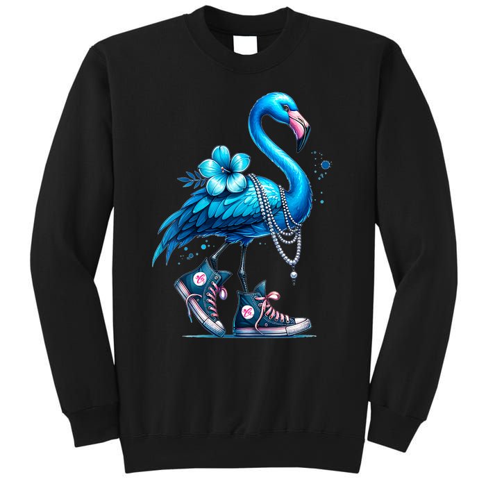 Flamingo Chucks And Pearls Comma La Kamala 2024 Sweatshirt