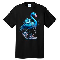 Flamingo Chucks And Pearls Comma La Kamala 2024 Tall T-Shirt