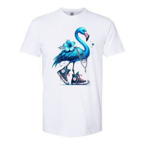 Flamingo Chucks And Pearls Comma La Kamala 2024 Softstyle CVC T-Shirt