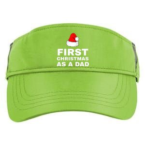 First Christmas As A Dad Funny New Dad Xmas Holiday Father Adult Drive Performance Visor