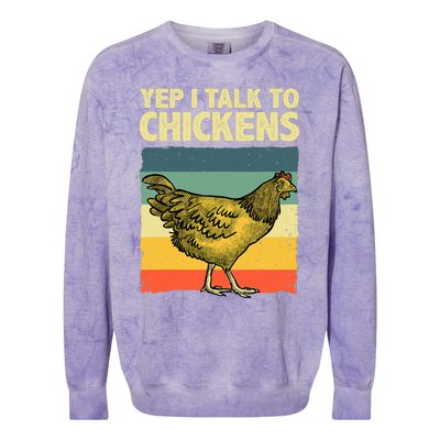 Funny Chicken Art Poultry Chicken Farmer Colorblast Crewneck Sweatshirt