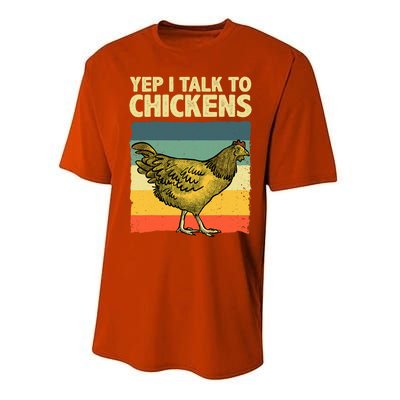 Funny Chicken Art Poultry Chicken Farmer Performance Sprint T-Shirt