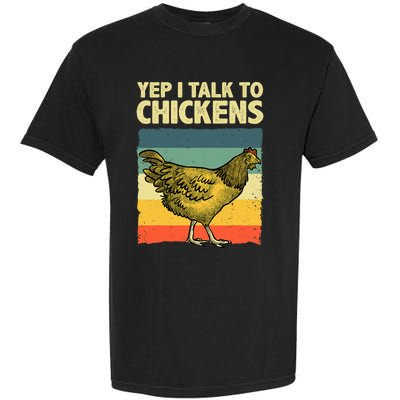 Funny Chicken Art Poultry Chicken Farmer Garment-Dyed Heavyweight T-Shirt